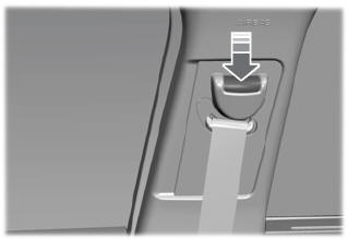 Lincoln Aviator. Seatbelt Height Adjustment