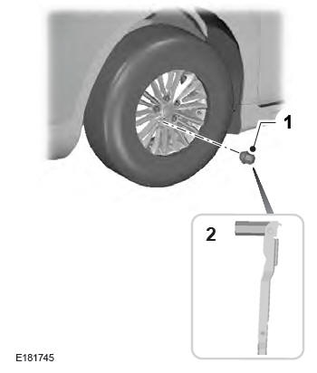 Lincoln Aviator. Tire Change Procedure